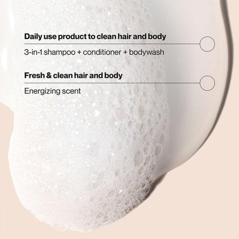 Suave Body Wash, Shampoo and Conditioner 3-in-1 for Men, Citrus Rush Bundle, Full-Size Twin Pack + 1 Travel Format (3 Piece Set)