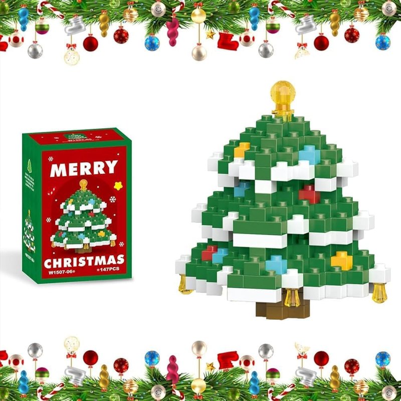 Christmas Tree Holiday Figurines - Perfect Party Favors for Stuffers and Gifts