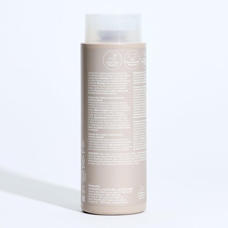 Paul Mitchell Shampoo Two, Clarifying Shampoo, Deep Cleanses + Removes Buildup, For All Hair Types, Especially Oily Hair, 2.5 fl oz