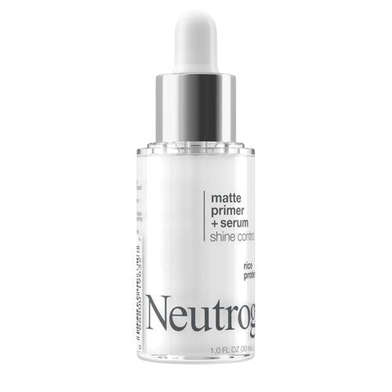 Neutrogena Shine Control Matte Booster | Skin-Mattifying Primer Serum with Rice Protein, 1.0 fl. oz