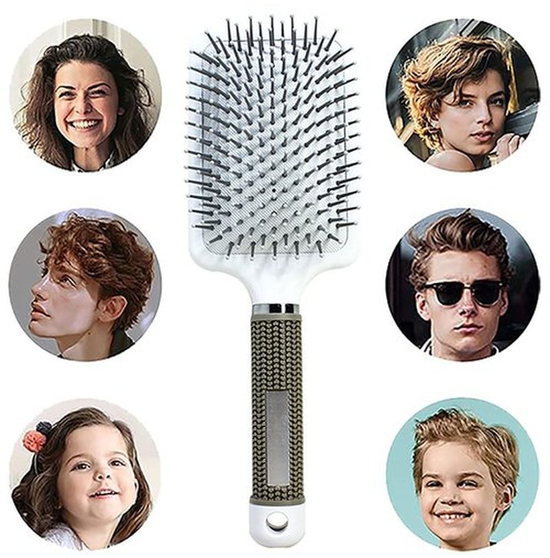 Skiennix Detangling Paddle Brush - Anti-Frizz Hairbrush for Blow Drying & Straightening | Wet/Dry Use
