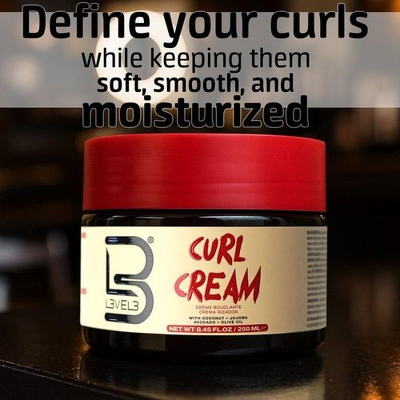 Skiennix Level 3 Hydrating Curl Cream - Coconut & Jojoba Oil for Coily & Curly Hair - Moisture & Shine Lock