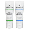 Vibriance Shampoo and Conditioner Set - Strengthening Wash Infused with Biotin for Dry, Damaged, Aging Hair - Deeply Hydrating, Moisturizing