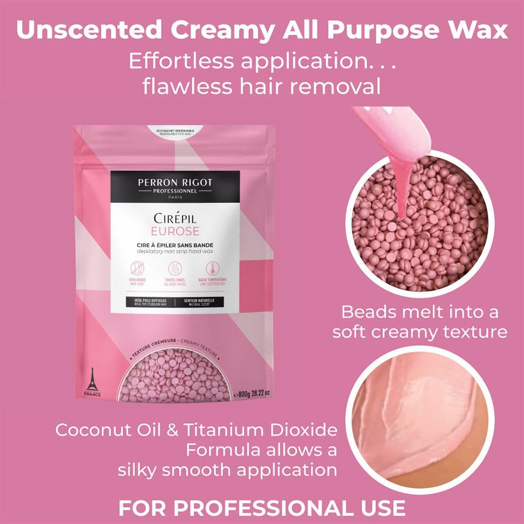 Cirepil EUROSE Stripless Hard Wax Beads Bag 28.22oz / 800g