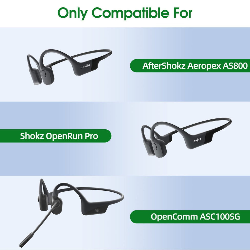 3.3Ft/6Ft Magnetic Charging Cable for Aftershokz Headphones [2-Pack Blue] Aeropex AS800 & Shokz OpenRun & Pro & Mini & OpenComm Replacement Charge Cable Bone Conduction Magnet USB Charger Cord