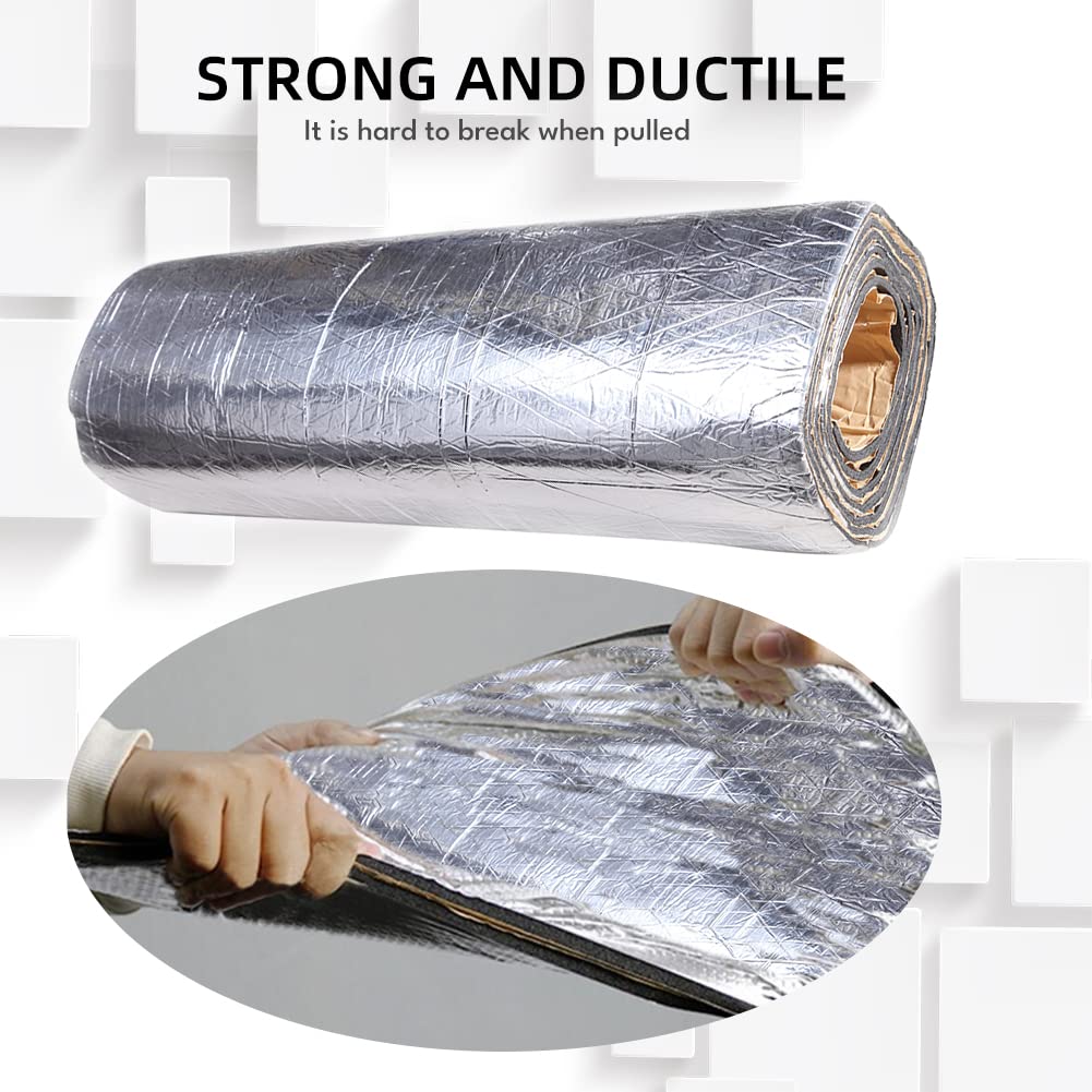 DREAMIZER 393mil(10mm) 21sqft Car Heat Sound Deadening Insulation Mat Automotive Sound Deadener Noise Insulation and Vibration Dampening Material for Auto Hood Engine Roof Door and Trunk with Roller