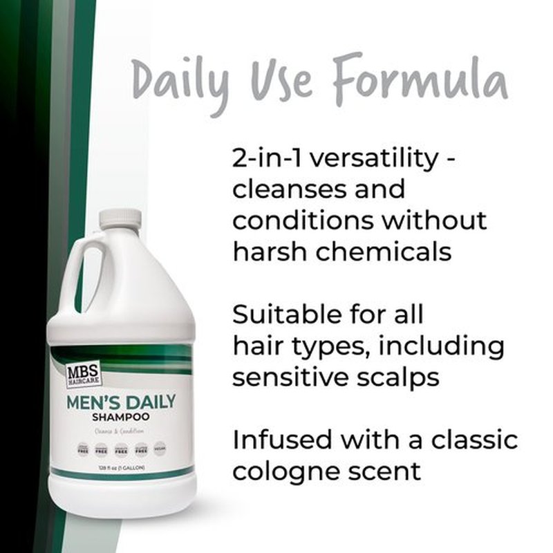 Skiennix Men's Gallon Shampoo - Moisturizing & Hydrating for Sensitive Scalp - 128 Fl Oz, Vegan & Cruelty-Free