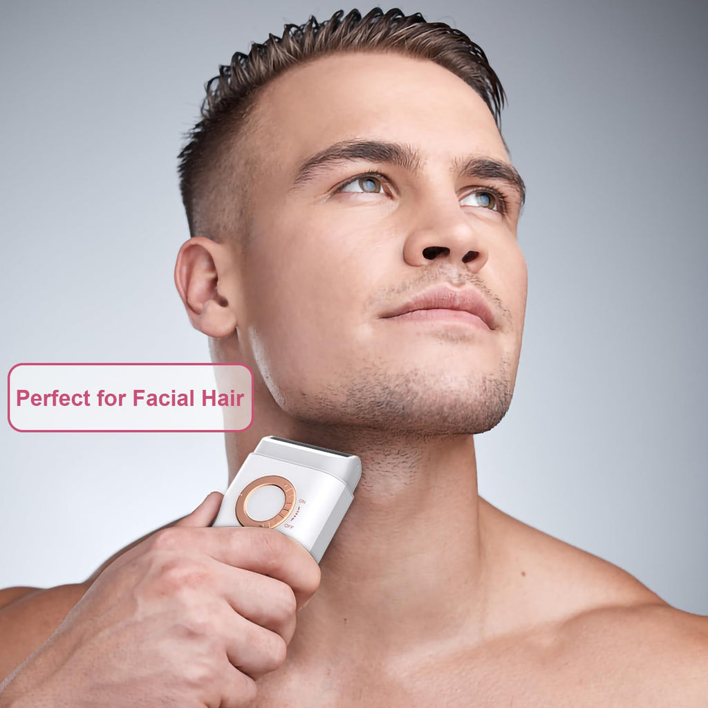 Bella Ciao Cordless Foil Shaver & Electric Bikini Trimmer for Women and Men, Portable Battery-Powered Electric Razor with Floating Foil, Pop-Up Detail Trimmer, Protective Cap & Cleaning Brush