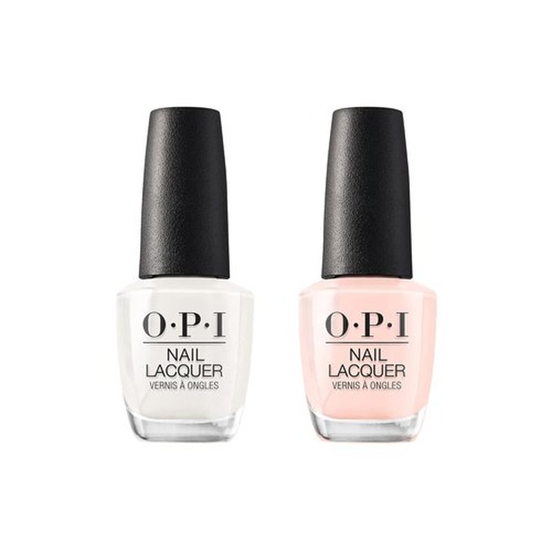 OPI Nail Lacquer - Bubble Bath & Funny Bunny Bundle | Nude Nail Polish, 0.5 Fl Oz