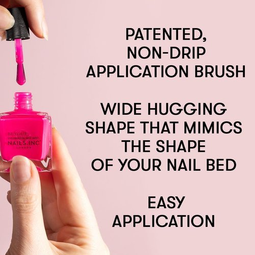 Nails Inc It’s My Birthday, Multicolor, Rainbow Sprinkles, Scented, Glossy, No Chip, Long Lasting, Quick Dry, Air Dry, Professional Manicures & Pedicures, Fingernail & Toenail, Nail Polish, 0.47 Fl Oz