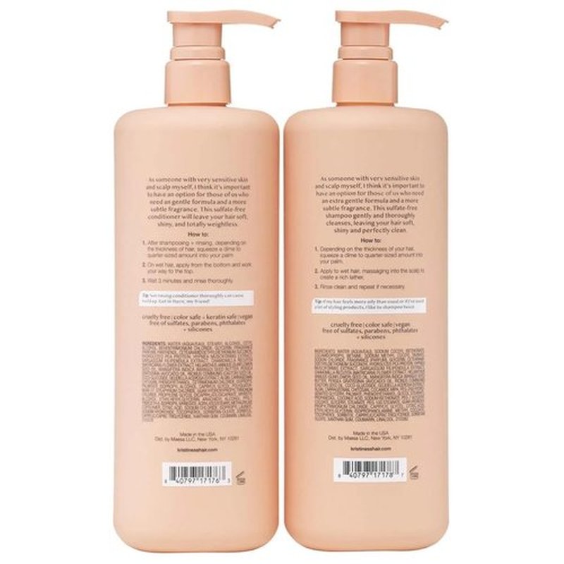 Kristin Ess Extra Gentle Shampoo and Conditioner, 28 fl oz, 2-pack