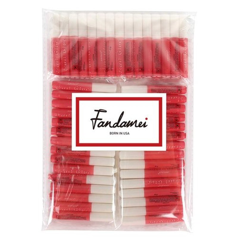 FANDAMEI 45 Pcs Nail Glue for Press Ons, 0.07 oz for Each Strong Nail Bond Glue for Nail Tips Acrylic Nails，Long-Lasting for Press On Nails