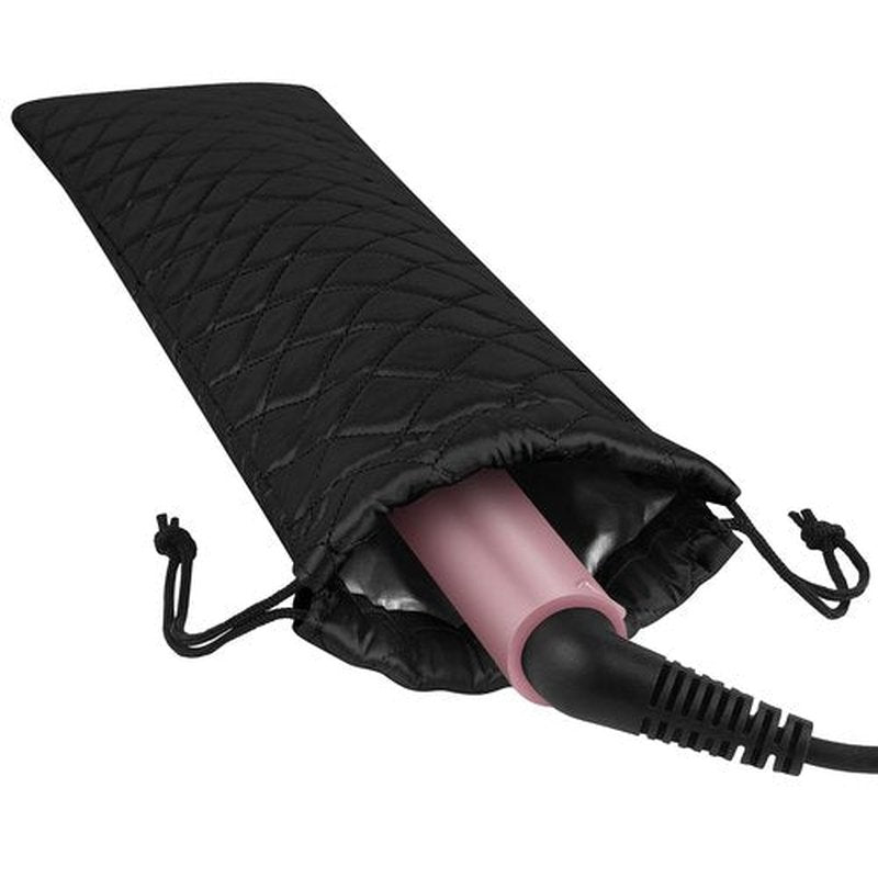 AMIJEAL Heat Resistant Hair Tools Organizer Bag Portable Travel Drawstring Storage Cover Pouch for Hair Straightening Irons, Curling Irons, Flat Irons and Hot Styling Tools(16" x 4.3")