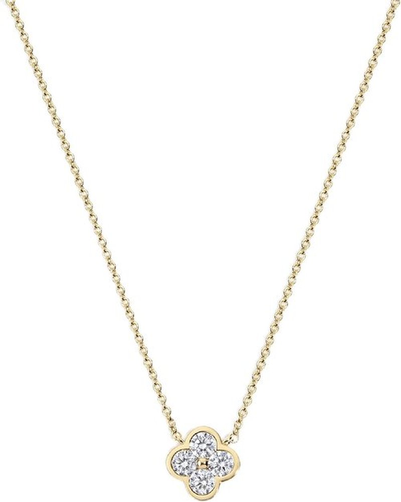 Electric Picks Camilla Clover Necklace - Elegant 14kt Gold Plated Layering Jewelry for Women