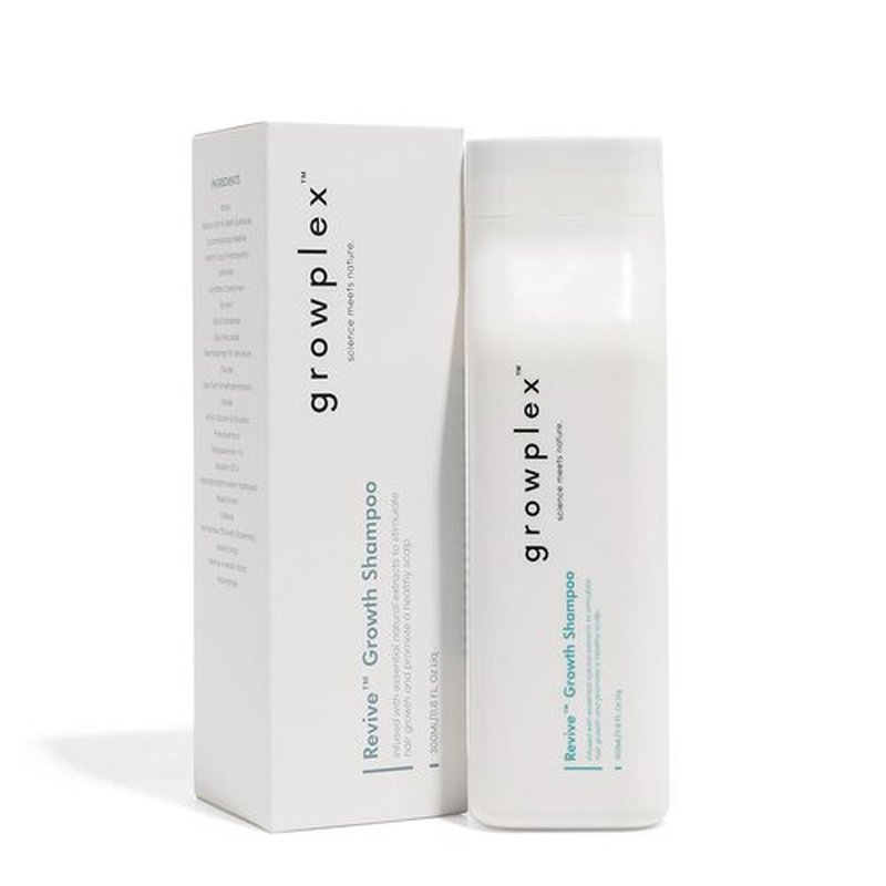 Growplex Revive Hair Strengthening Shampoo - Biotin, Caffeine & Rosemary for Thicker Hair - 250ml