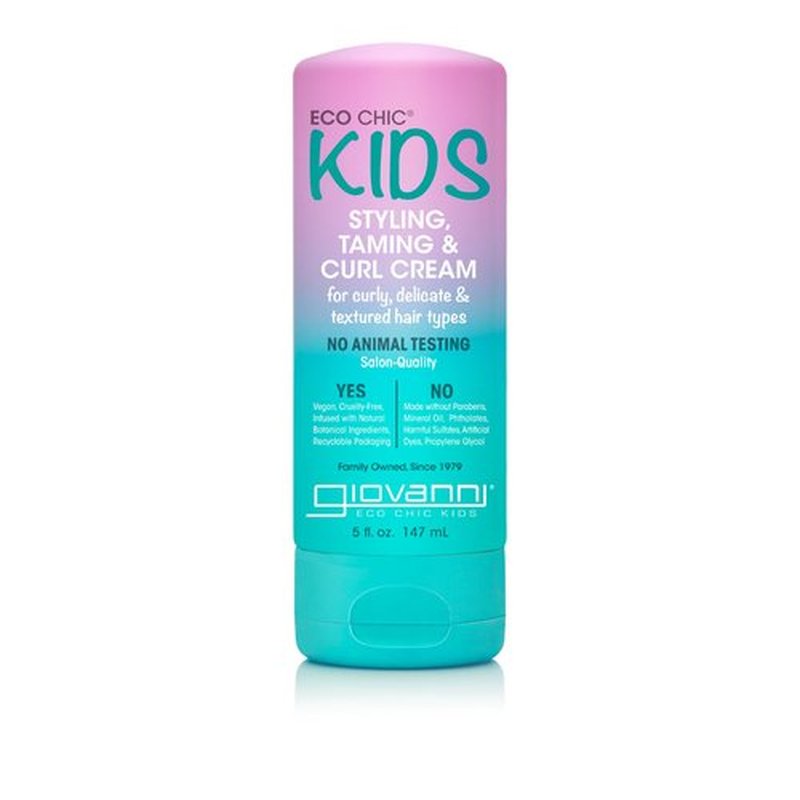 Eco Chic KIDs Styling Taming & Curl Cream - Kids Curl Cream, Curly Hair Products, for Delicate and Textured Hair Types, Long-Lasting & Lightweight, Salon Quality, Vegan-Friendly - 5 Fl Oz