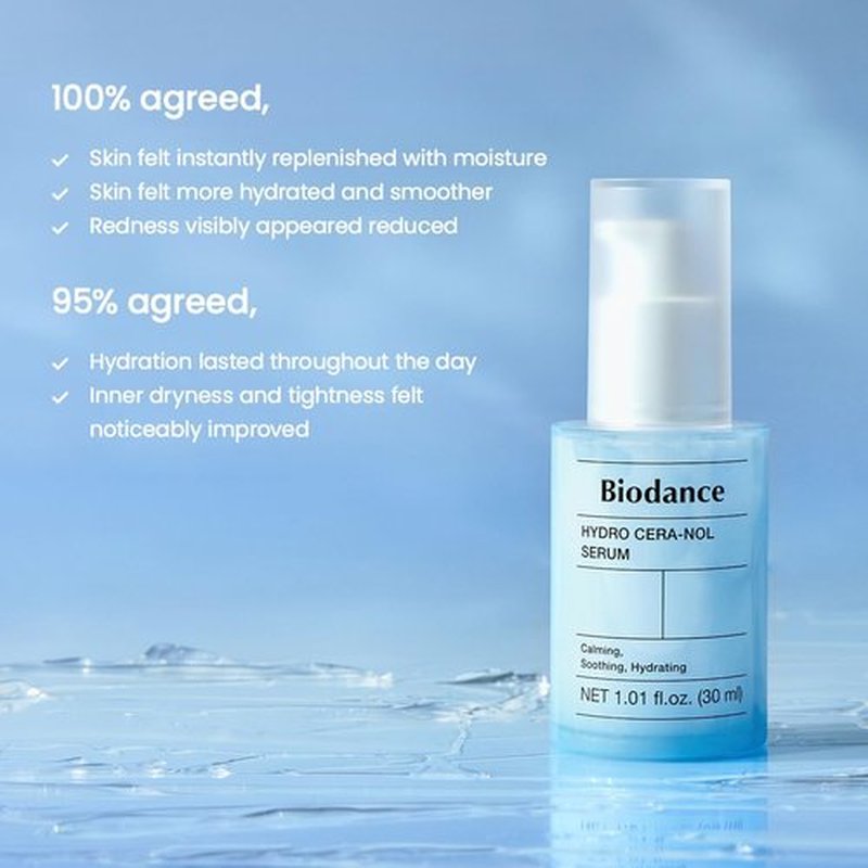 BIODANCE Hydro Cera-nol Serum - Hydrating & Soothing Facial Serum for Dry Skin | 1.01 fl. oz