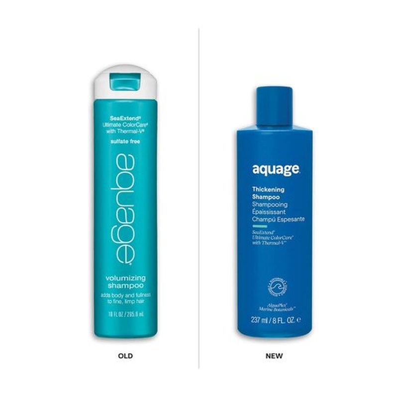 AQUAGE SeaExtend Thickening Shampoo - Thermal-V Technology Prevents Haircolor Fade | 8 oz