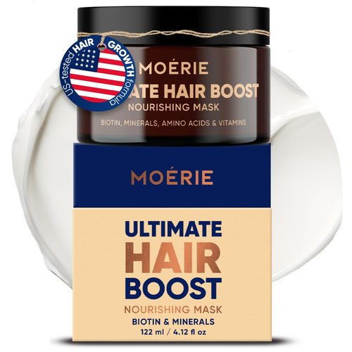 Moerie Hair Growth & Repair Mask - Vegan Formula for Thicker, Fuller Hair | Paraben & Silicone Free