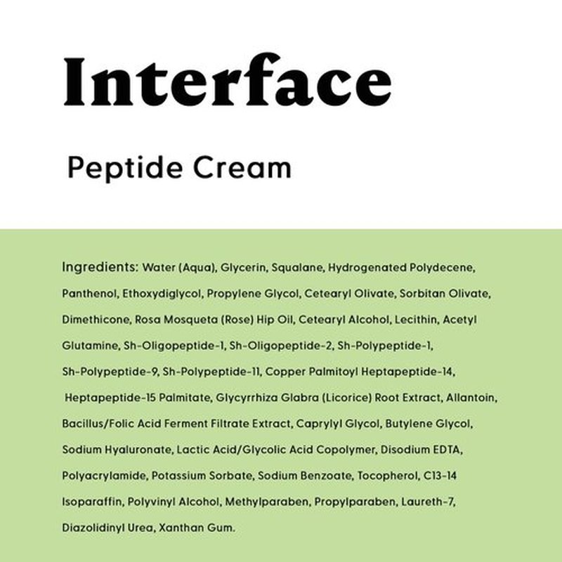 Stratia Interface Daily Moisturizer with Peptides for Hydration & Repair, Suitable for All Skin Types, 1.70 Fl Oz (Pack of 1)