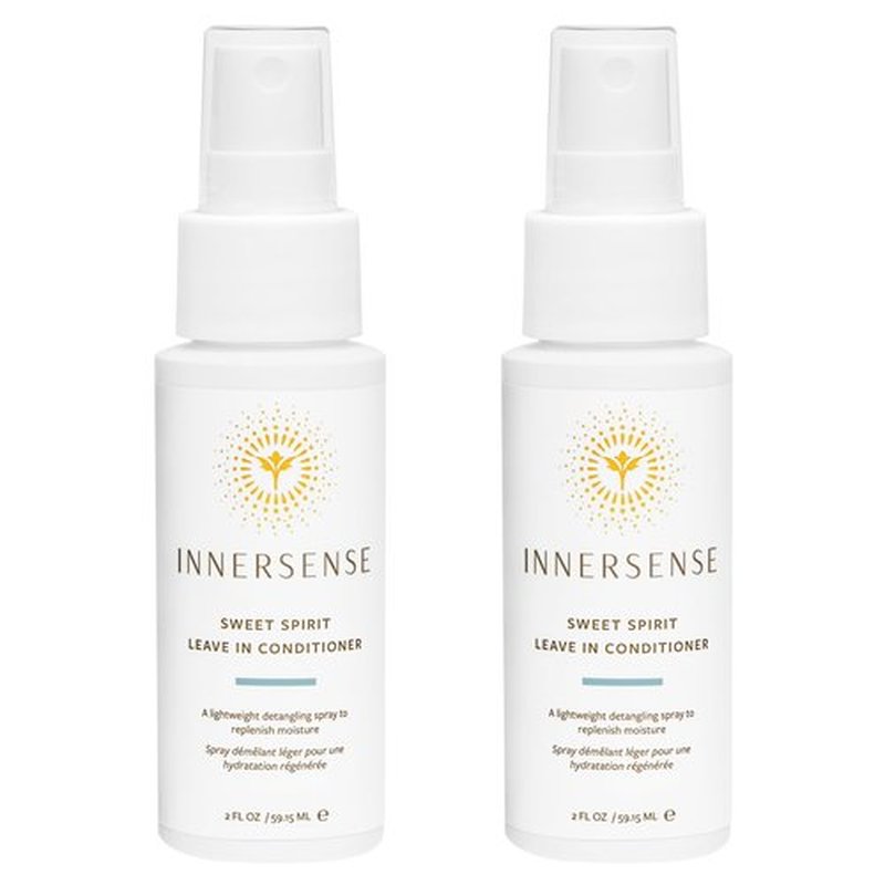 INNERSENSE Organic Beauty - Natural Sweet Spirit Leave-In Conditioner | Detangling, Hydrating, Smoothing | Non-Toxic, Cruelty-Free, Clean Haircare (2 Pack - 2 fl oz | 59.1 mL each)