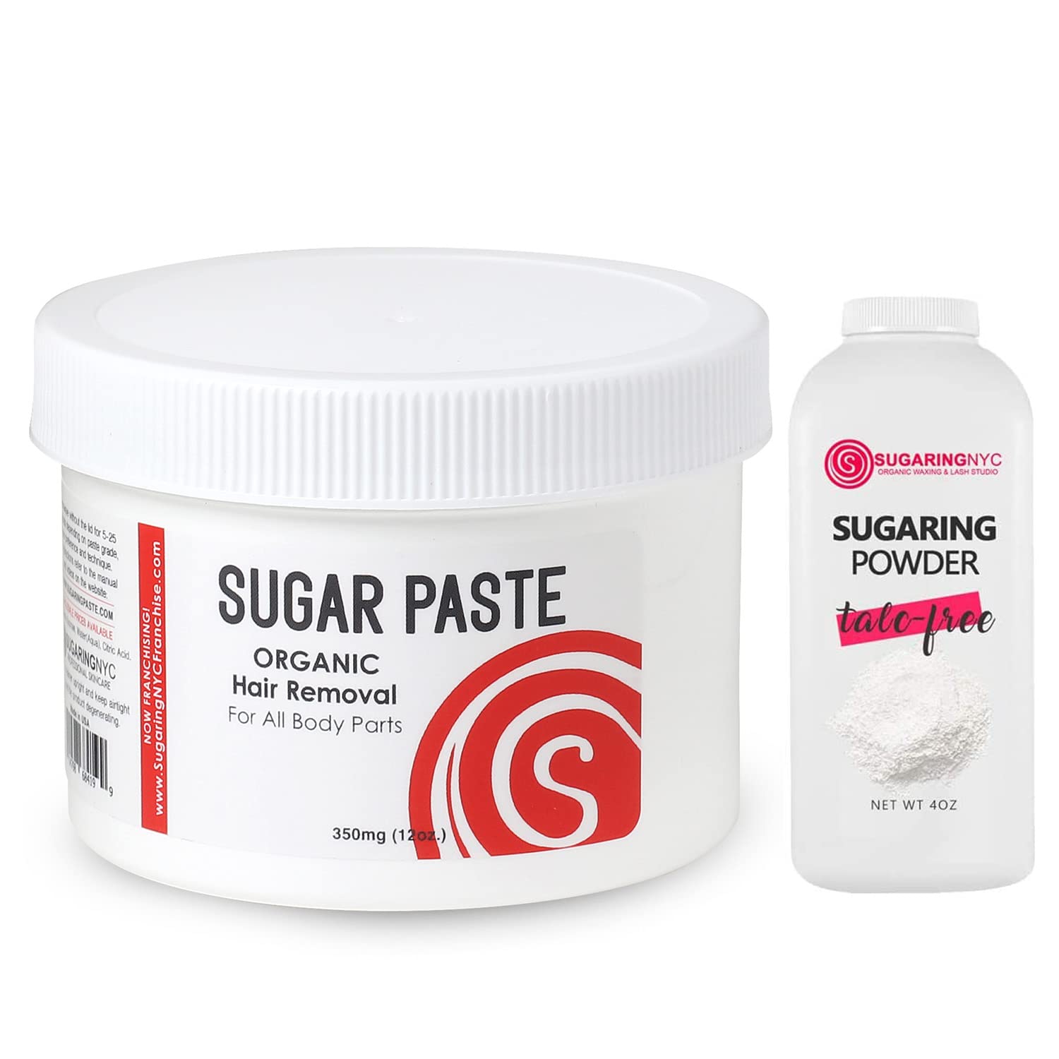 Sugaring Waxing Standard Paste for Home use on Bikini, Brazilian Waxing, Legs, Chest Bundle with Sugaring Powder - easy to use at home