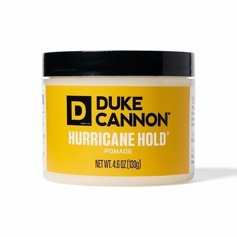 Duke Cannon Supply Co. Hurricane Hold Pomade – 4.6 oz – Extra Strong Hold, No Shine, Water-Based for Easy Washout, Long-Lasting Hair Control