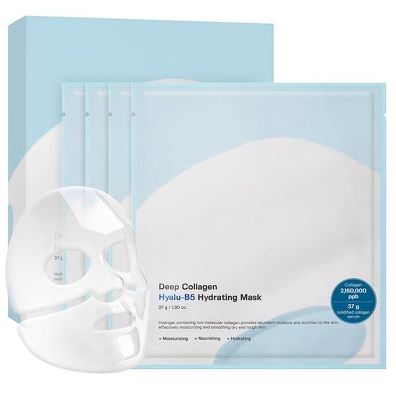 SUNGBOON EDITOR Deep Collagen Hyalu-B5 Overnight Mask - Hydrating Wrinkle Care & Barrier Repair | 4-Pack