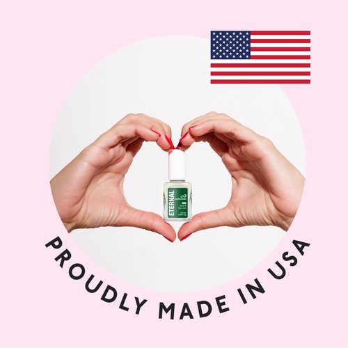 Eternal Nail Gym Top Coat, Strengthening Nail Hardener & Top Coat for Weak, Soft & Fragile Nails
