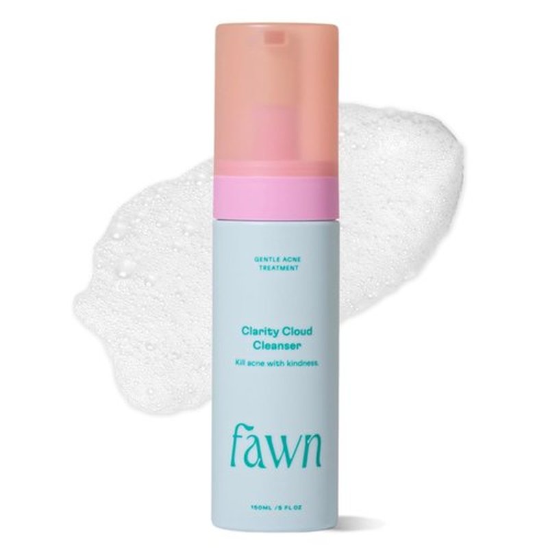 Fawn Clarity Cloud Cleanser - Glycolic Acid & Tea Tree Oil Facial Cleanser for Teen Skin | 5 Fl Oz