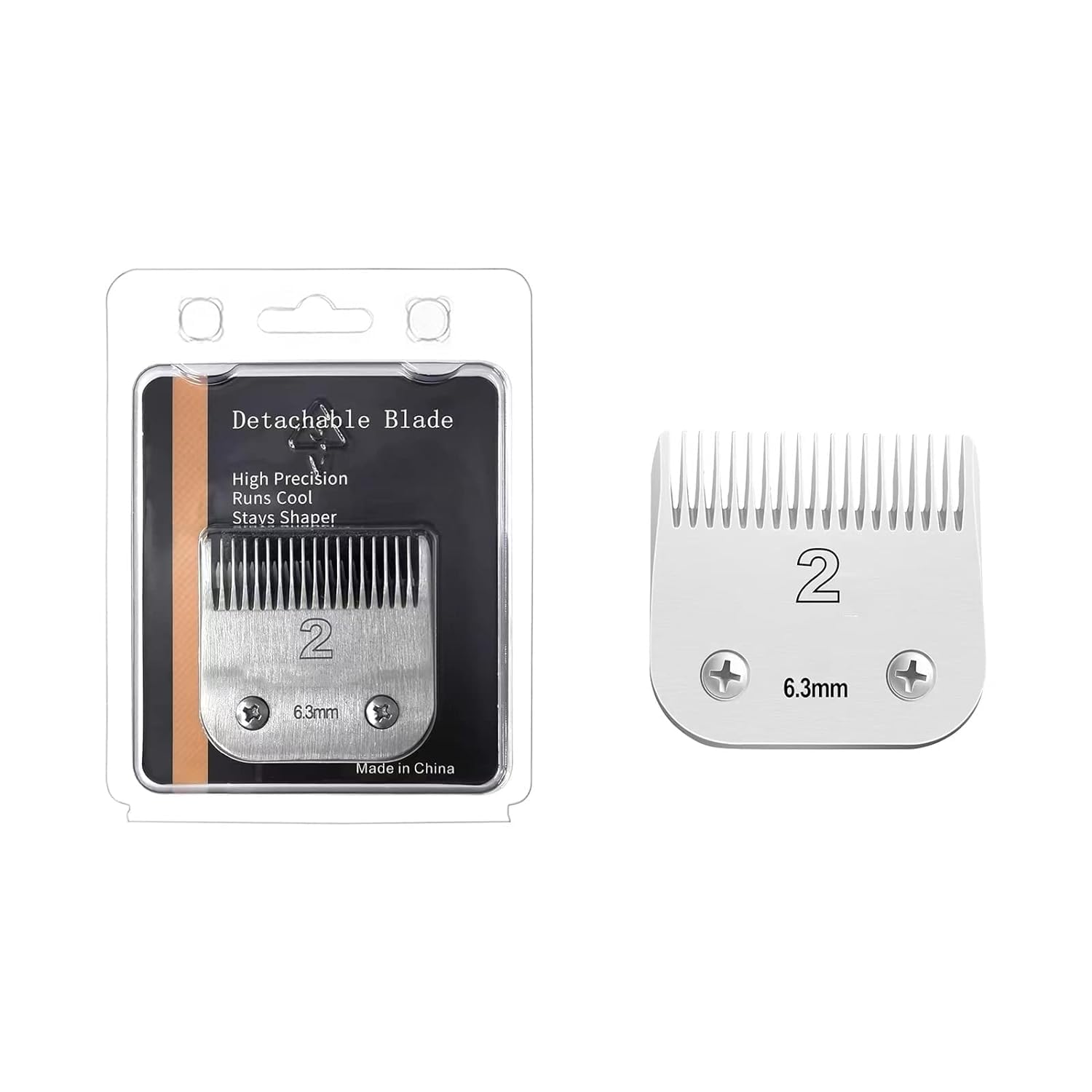 2# Replacement Ceramic Blades,Compatible with Oster Classic 76,Andis AGC