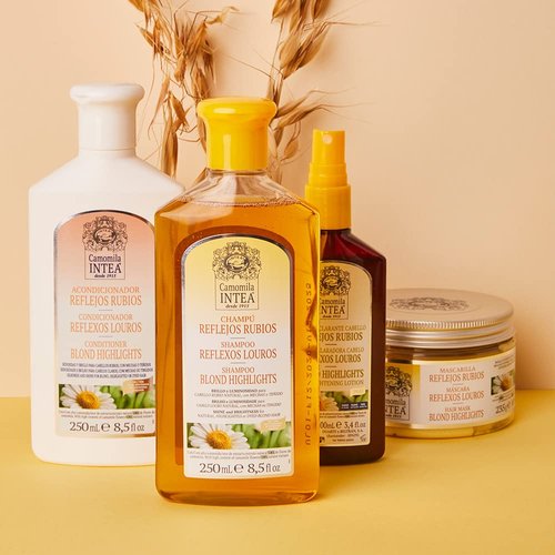 Intea Chamomile Shampoo - Brightening Formula for Blonde Hair - Non-Ammonia, Easy Application - 8.5oz