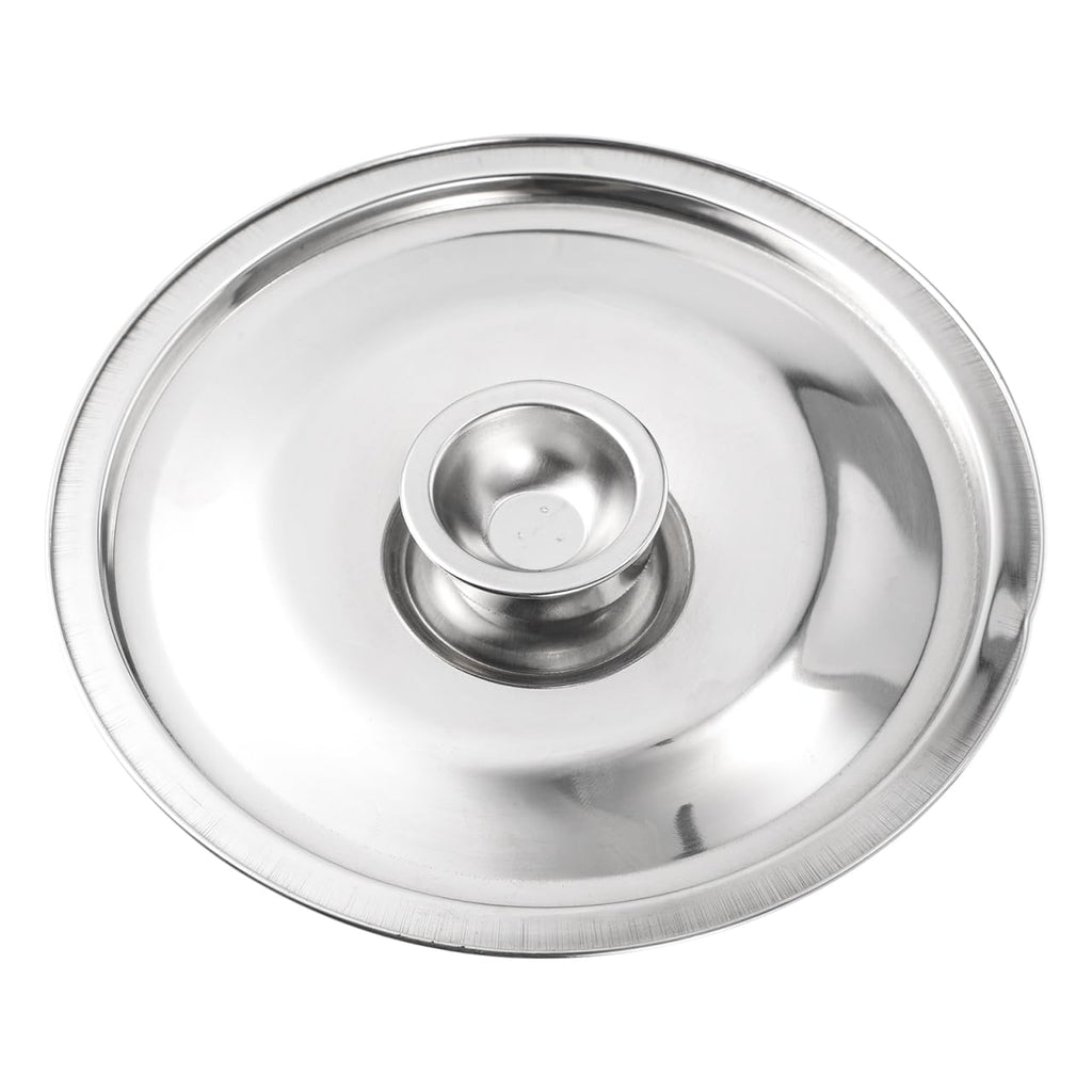 DOITOOL 6.29 Inch Stainless Steel Seasoning Pot Cover Pot Lid for Kitchen Bowls and Containers Easy-Clean Cookware Lid 1 Piece