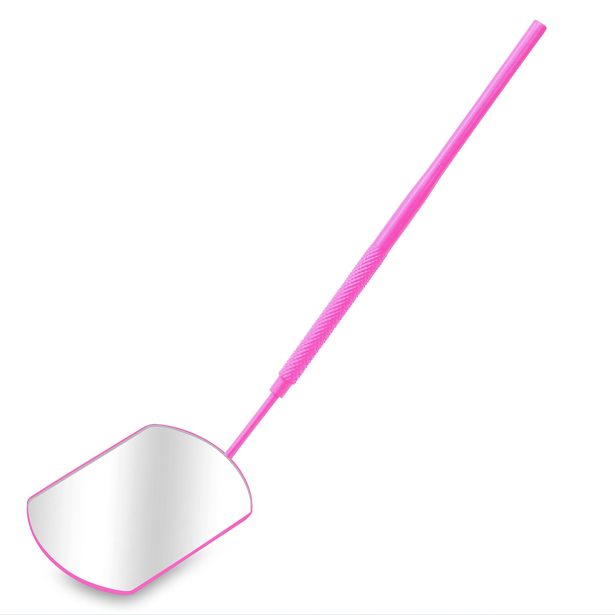 SIVOTE Lash Tool for Eyelash Extensions – Stainless Steel Beauty Mirror with Upgraded Pink Design – Professional Eyelash Accessory for Salon or Home Use (Pink)