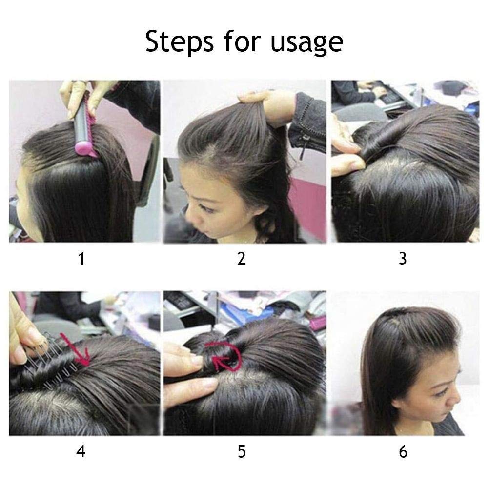 Teeth Hair Clip Combs, Metal Hair Side Combs U shaped Hair Finishing Fixer Comb Pins Material All Weather Retention Different Hairstyles for Women (black)