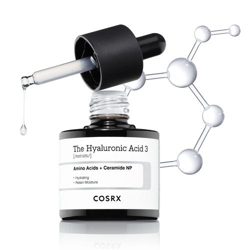 COSRX Pure Sodium Hyaluronic Acid 3% Serum, Hydratying & Moisture Boosting for Fine Lines & Wrinkles, Repair Dry Skin, 0.67fl.oz/20ml, No Artificial Fragrance, Korean Skin Care