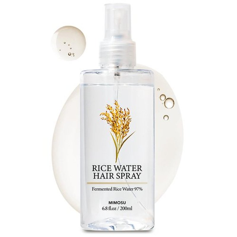 mimosu 97% Rice Water Hair Growth Spray - Fermented Rice Water & Biotin Serum, PHA Toner, Korean hair care Formula, 6.8fl.oz