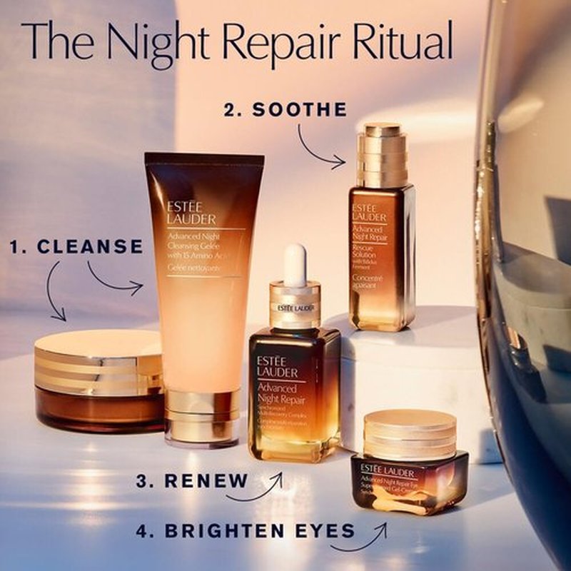 Estée Lauder Advanced Night Repair Eye Gel-Cream - Supercharged Formula for Dark Circles | 0.5 Fl Oz (Pack of 2)