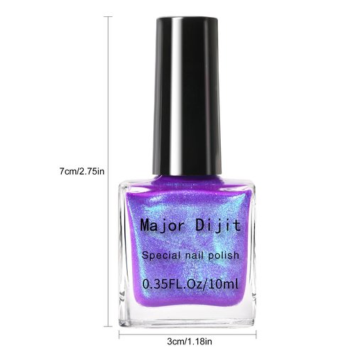 AILALUO 10ml Chameleon Nail Polish-Pearl Glitter for Women,chrome effect,Long-Lasting Nail Pigment, Shiny Nail Pigment Holographic Nail Polish Nail Salon Home(A-02, 10ML)