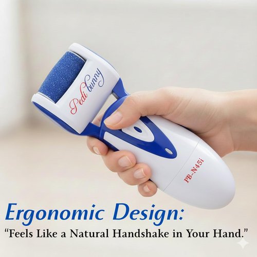 Electric Foot Callus Remover - Rechargeable Electronic Foot File - Professional Pedicure Tools with 3 Rollers - Foot Scrubber for Dry Cracked Feet and Dead Skin - Foot Sander for Men and Women
