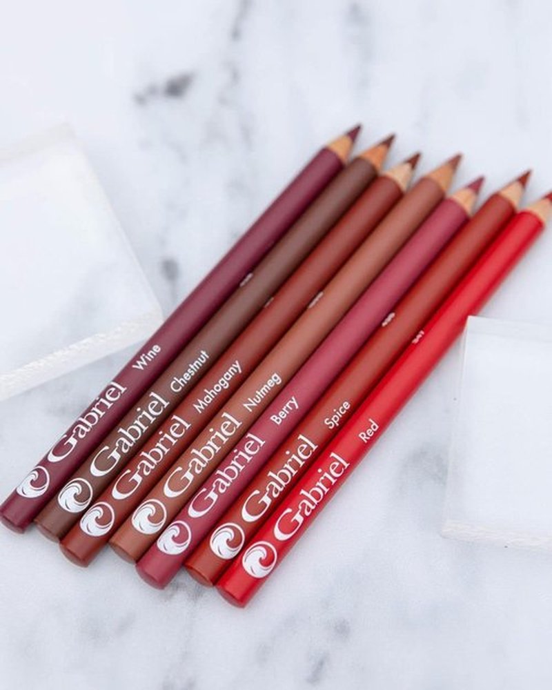 Gabriel Cosmetics Vegan Lipliner - Mahogany Shade | 0.04 oz for Effortless Application