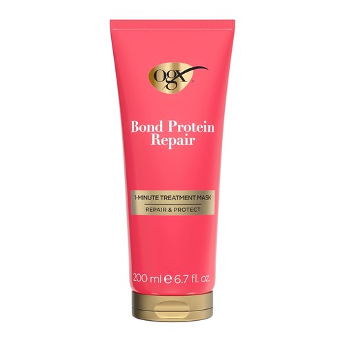 OGX Repair & Protect Bond Protein Hair Mask - Deep Conditioning Treatment for Shiny, Smooth Hair | 6.7 fl. oz