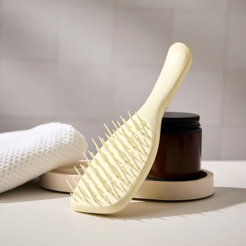 Tangle Teezer Extra Gentle Detangler Hair Brush - Minimize Hair Loss & Breakage | Chamomile Yellow
