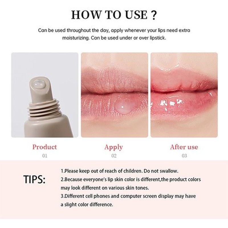 5-Color Summer Lip Balm Set With Shea Butter & Avocado Oil Natural Ingredients, Lightweight Non-Sticky Instant Hydration Lip Gloss Set, Natural Scent Lip Care Gift Set For Women