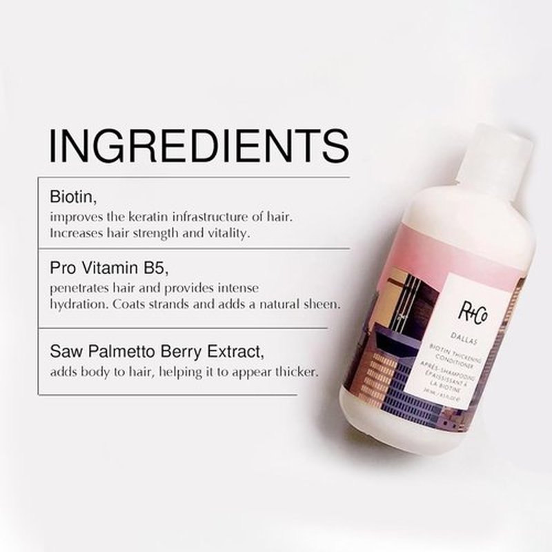 R+Co Dallas Biotin Thickening Shampoo & Conditioner Set - Volumizing Formula for Fine Hair - 8.5 oz (Pack of 2)