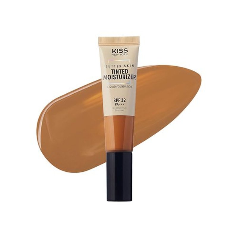 KISS New York Tinted Moisturizer - SPF 32 PA+++ | 12-Hour Hydration, Natural Finish, Classic Tan