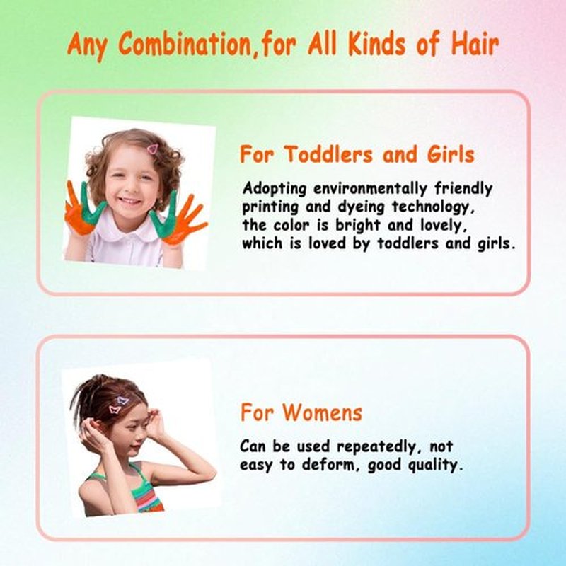 120Pcs Hair Clips for Girls,Non Slip Metal Snap Hair Clips for Kids Star & Butterfly hair accessories (4 Styles and 15 Assorted Colors)
