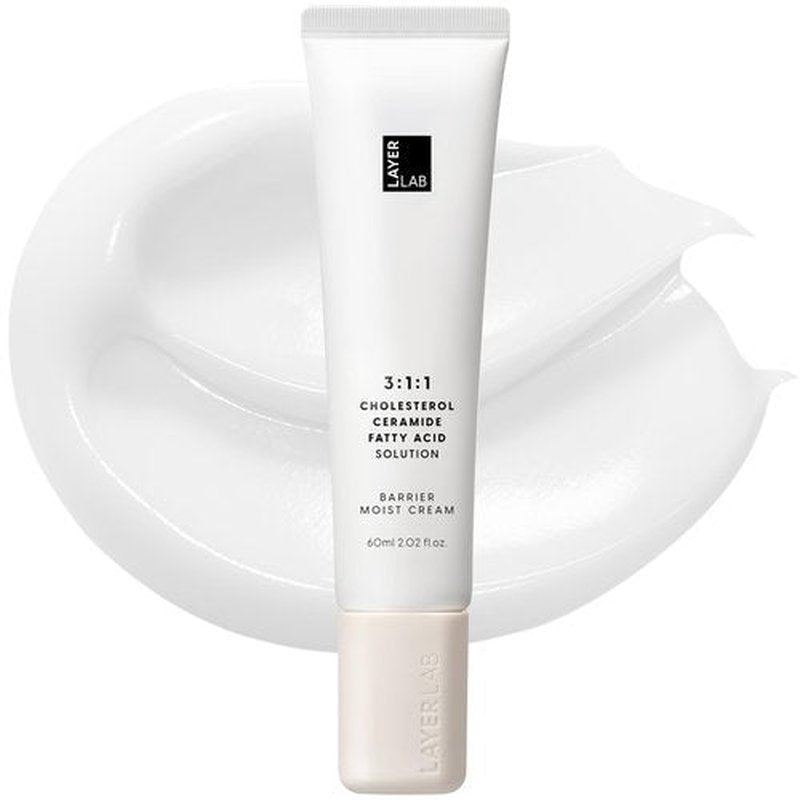 LAYERLAB Barrier Moist Cream - Up to 100H Hydration Face Moisturizer with Ceramide, Cholesterol, K-Beauty Skincare with Shea Butter for Deep Hydration & Moisture Barrier Support 2.02 fl oz