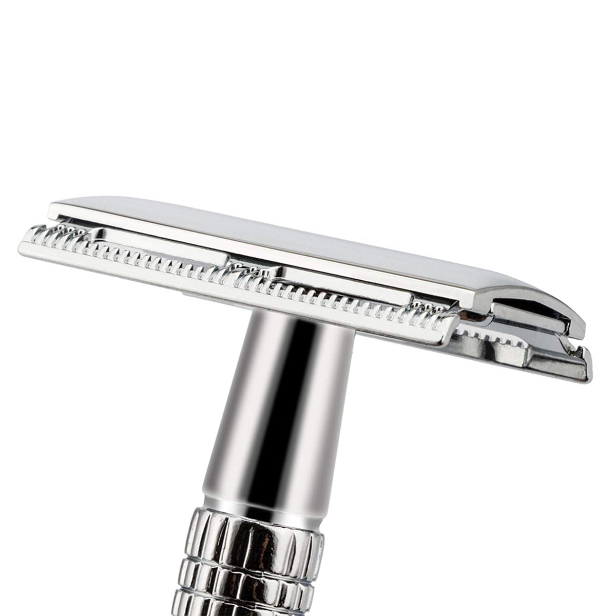 BAILI Classic 3-Piece Double Edge Safety Razor Wet Shaving for Men Women with Platinum Blade and Mirrored Travel Case BD171