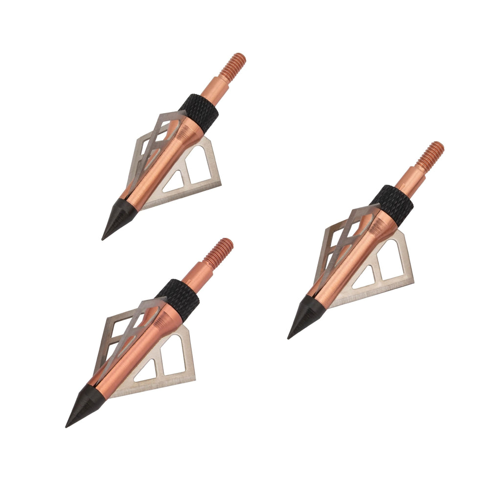 Allen Company Velox Optimus 3-Blade Broadheads - Archery Bow and Crossbow Broadheads - Compound Bow Accessories - 125 or 100 Grain - 3 Pack